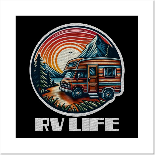 RV Life sunset Wall Art by Tofuvanman